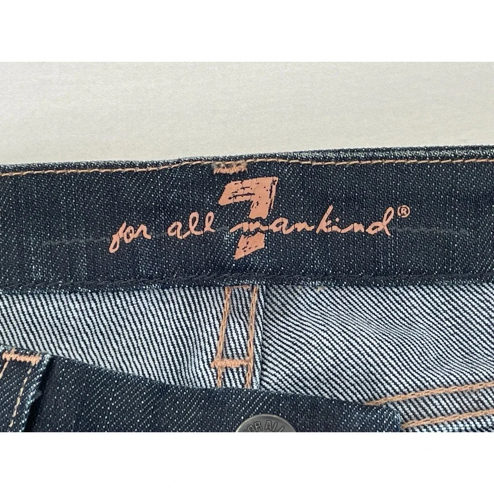 7 Seven For All Mankind Womans 25 Jeans‎ Kate Ankle Dark Wash Stretch USA Made - Picture 5 of 10